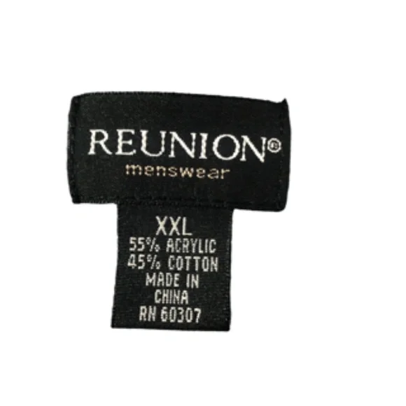 NWOT Reunion Men's Crew Neck Tan Long Sleeve Sweater Size 2X - Picture 4 of 5